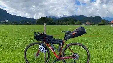 Bikepacking Touren Deutschland Fahhrad auf einer Bikepacking Tour in Deutschland